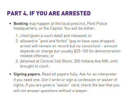 dumplingowl's tweet photo. LRT If you're participating in #dcprotest write the local National Lawyers Guild number on your arm: 202-643-5190. DC does not have cash bail. Here's an excerpt from local #BlackLivesmatter pamphlet w/info if you are arrested doring demonstration: https://t.co/A2vxzLckwK