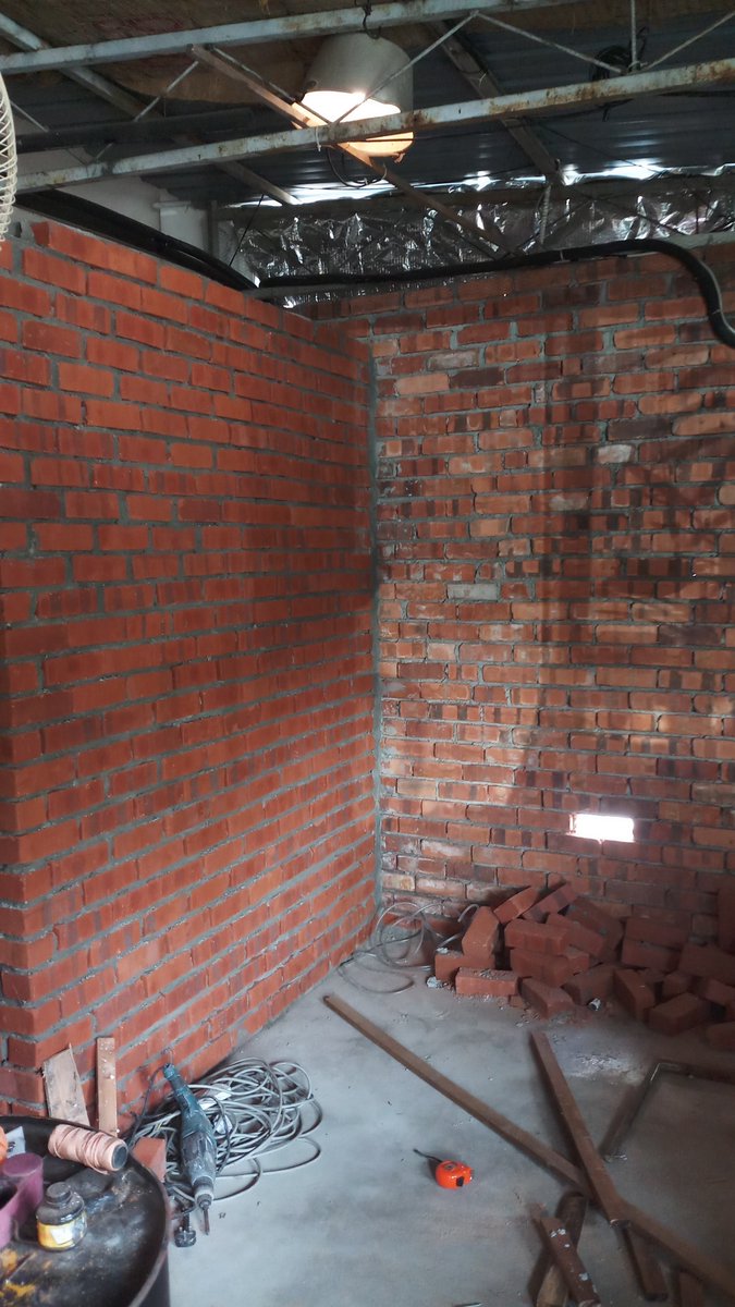 merdekarya's tweet photo. Downstairs kitchen being built. And we now have an actual proper kitchen hood! Thank you to all who have donated and bought your tuak bottles! Hopefully, we can open siang malam on June 7th.

319 bottles and 2 days to go! Jom! https://t.co/5zIo1MFKTF