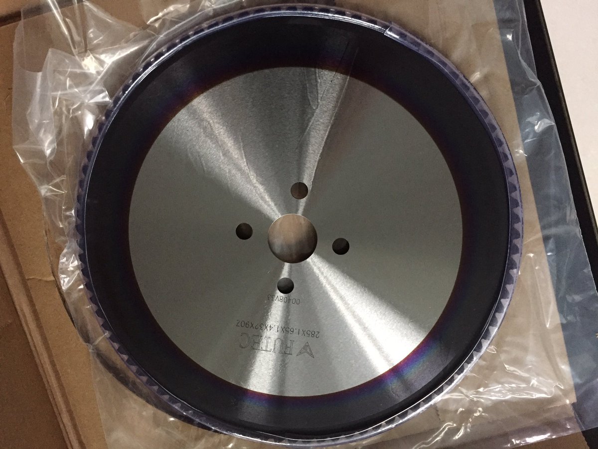 davidyu8942's tweet photo. Futec cold saw blade
For stainless steel cutting.
PVD coating.
Good finish and long life time.
info@futuresaws.com for more information.#coldsaw #tenryusaw #tenryusawblades #juliauntensili#kanefusa#kanefusaindonesia #kanefusasawblade #starksaw #kasto #kastosaw #nishijimax #trucut https://t.co/banhkusM1P