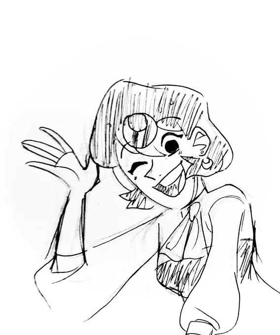 i just realized today was my last day of high school so uhhh i did a real quick OC doodle to celebrate 