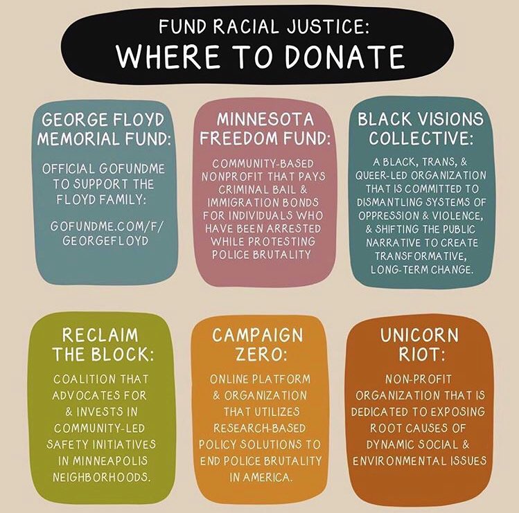 A_Cristina_Ruiz's tweet photo. Great list of places to donate. Action is louder than rt’s. via @allthingseka https://t.co/vkLQ0wz3TD
