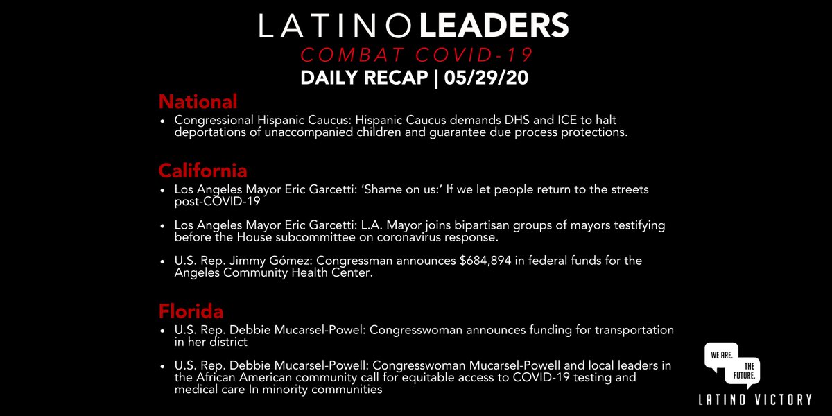 Featured on today's rundown: • @HispanicCaucus • @ericgarcetti • @JimmyGomezCA • @DebbieforFL Read the full edition » bit.ly/3gz0I3O