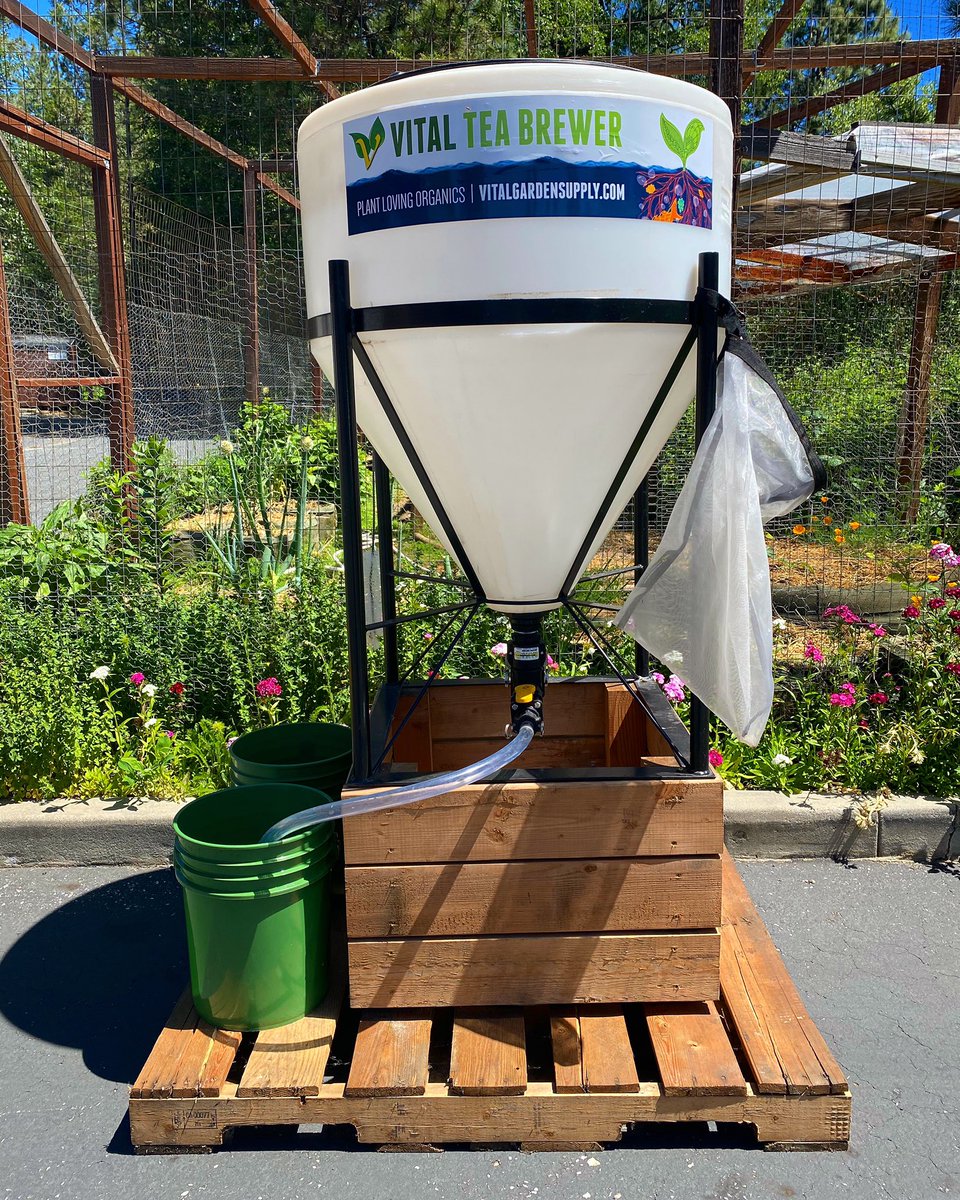 's tweet image. Grow beneficial microorganisms exponentially! 

VITAL #COMPOSTTEABREWERS are a complete system for making your own #CompostTea extract. 

Give us a ☎️ or come to our retail store in #NevadaCity to get yours. 

Avail: 75 gal (shown)
175, 300 &amp;amp; 1000 gal. 

#VitalGardenProducts