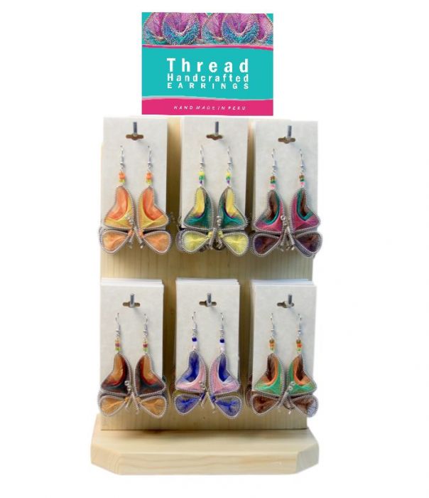 cphandcrafts's tweet photo. 🏃‍♀️Assorted thread earrings
dream catcher, coil, murano,
Tears, butterfly and Frlecos or Flequillos arrived to stay, you can see them in different sizes, colors and materials.

Acquires great variety in #PERUVIAN #HAND #CRAFTS. Communicate with us by 📱https://t.co/wv3NEF215d https://t.co/9RtmIeT2tp