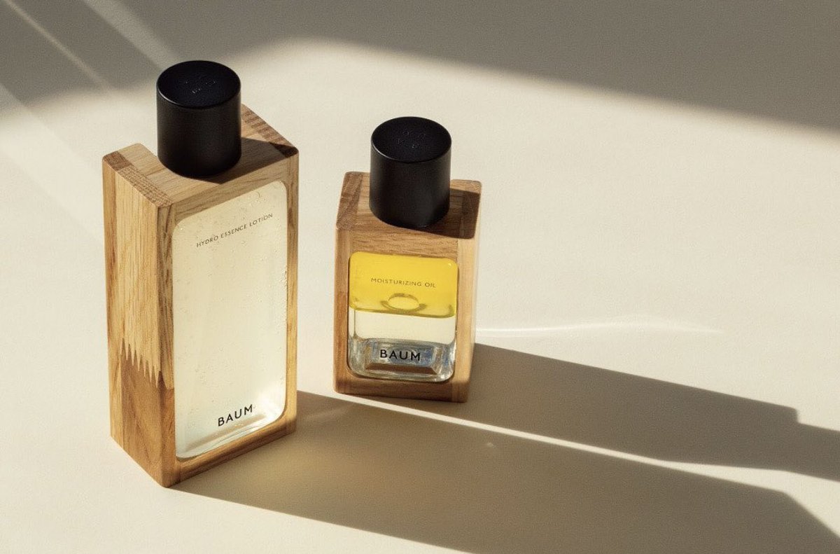 detailsoftoday's tweet photo. Skincare แบรนด์ใหม่ของญี่ปุ่น กำลังจะล๊อนช์แล้ว แบรนด์ BAUM แพคเกตทุกขวดเค้าจะครอบด้วยไม้ ⌛️🏷 สวยมากกก แบบ เออ ให้เ���็น art piece เลยอ่ะ case ไม้สวยประณีต เน้นเรื่องพลังจากต้นไม้ และการไหลเวียนของมนุษย์ https://t.co/3i869zy1CB