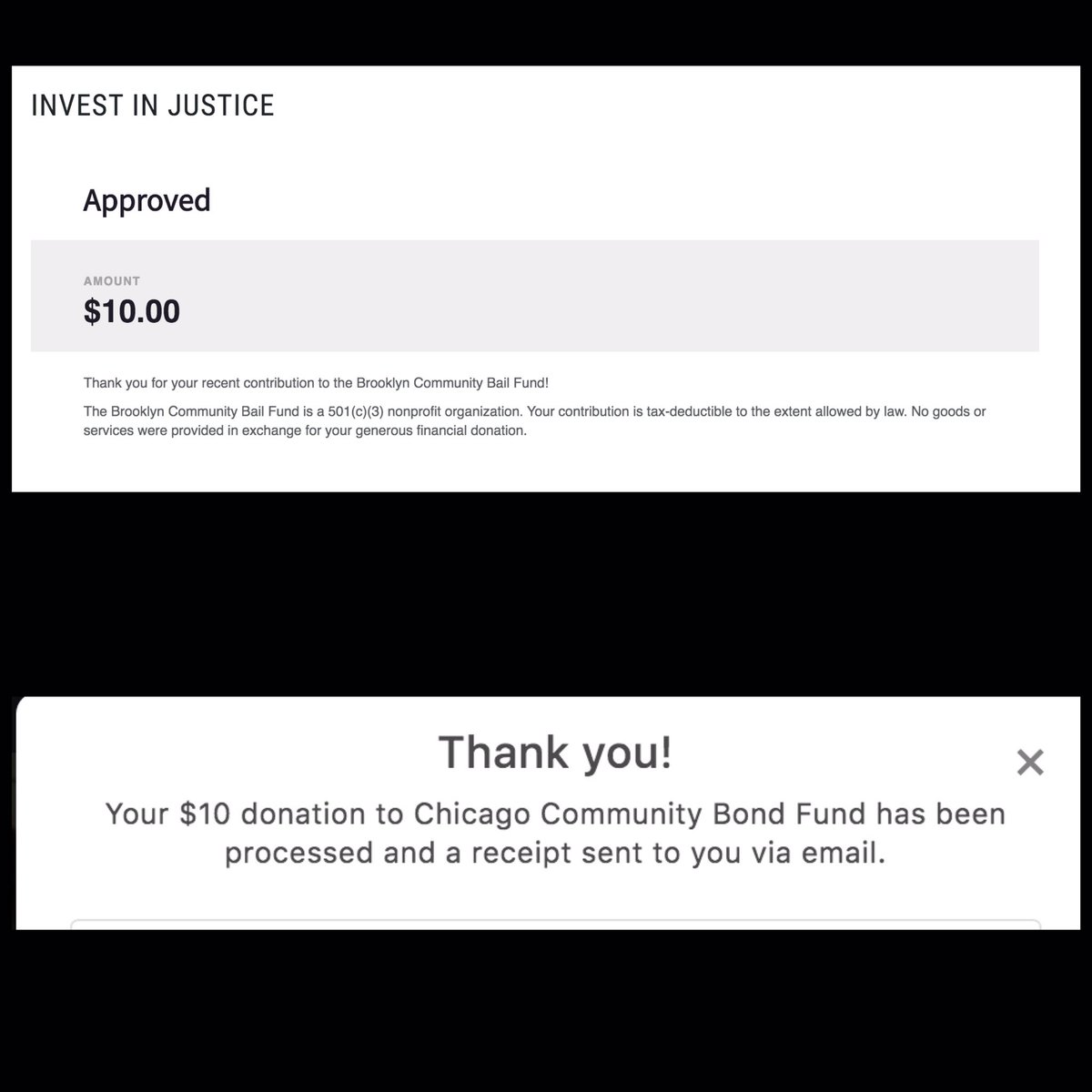 we can support  #blacklivesmatter   protesters across the country by donating to bail funds. match me!brooklyn https://brooklynbailfund.org/donation-form atlanta https://actionnetwork.org/fundraising/support-justiceforgeorgefloyd-protesters-in-atlantacolumbus https://www.paypal.me/ColumbusFreedomFundphiladelphia https://www.phillybailfund.org/donate chicago https://chicagobond.org/donate/ 