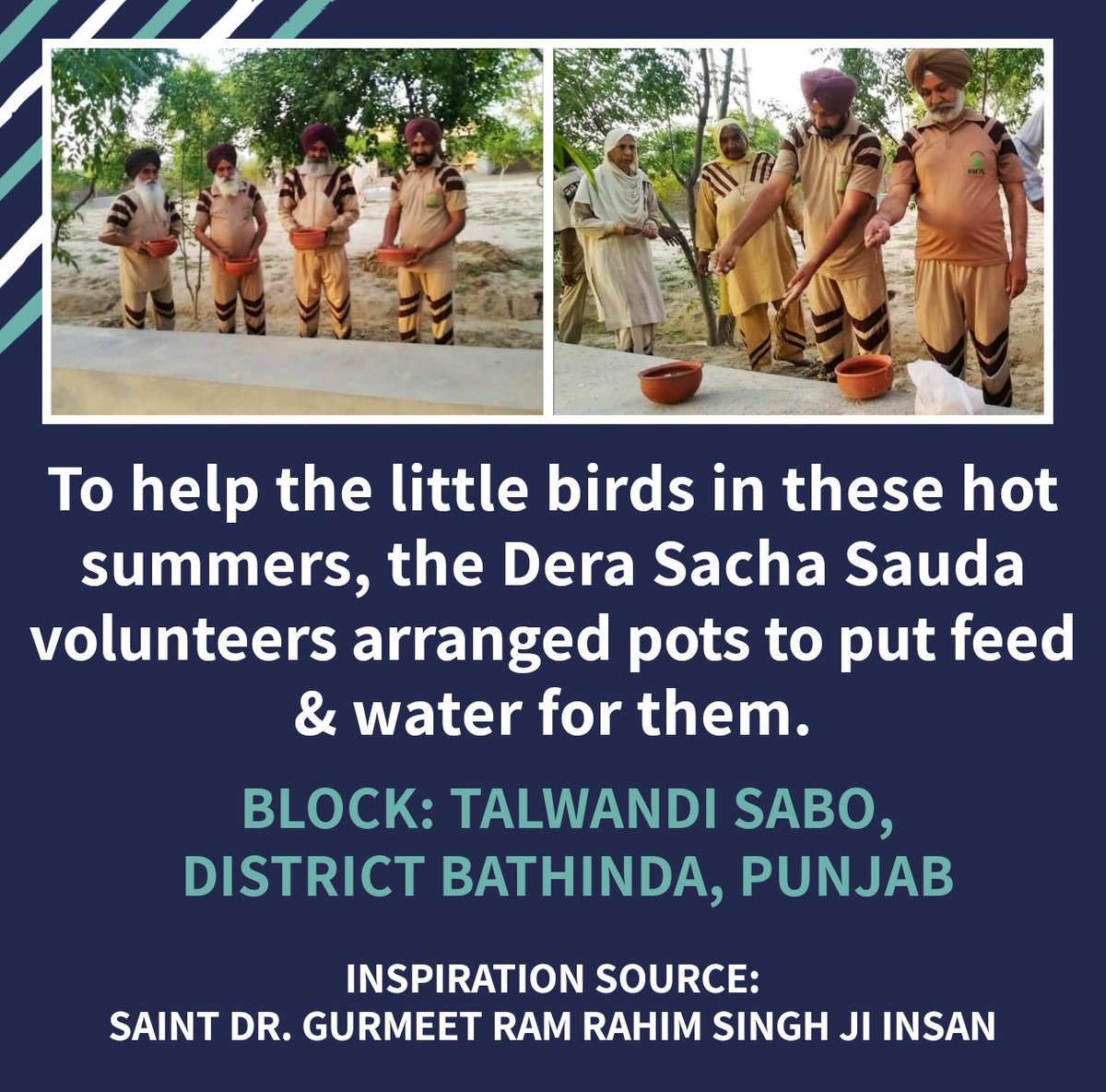 Soniainsan0997's tweet photo. लॉकडाउन के दौरान @derasachasauda के सेवादारों द्वारा प्रशासन की अनुमति से और संत डॉ @Gurmeetramrahim जी की प्रेरणा से बहुत से मानवता भलाई के कार्य किए जा रहे हैं जैसे कि खूनदान, सैनिटाइजेशन,भोजन दान, राशन दान आदि।
#WelfareWorksInLockdown https://t.co/shZiwh28GU