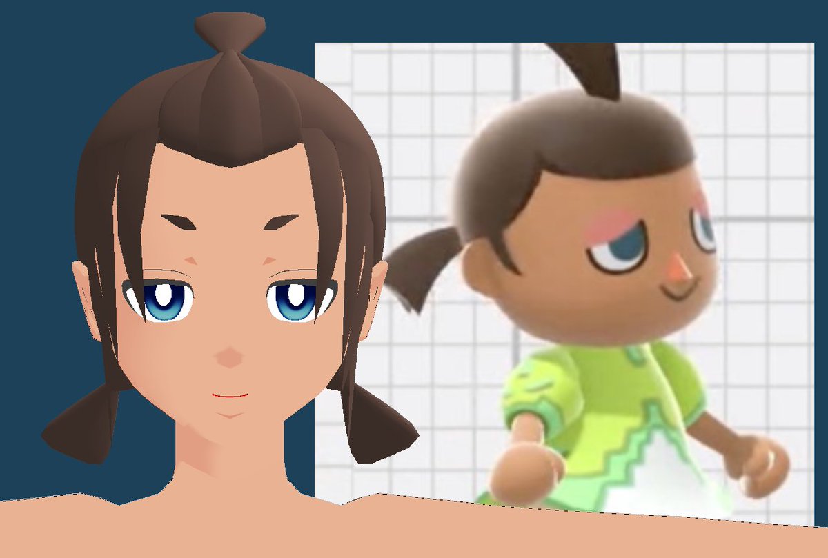 むらびと風娘モデリング二日目 顔はまぁまぁいい感じなので 次は衣装デザインと思っ えぬやのイラスト