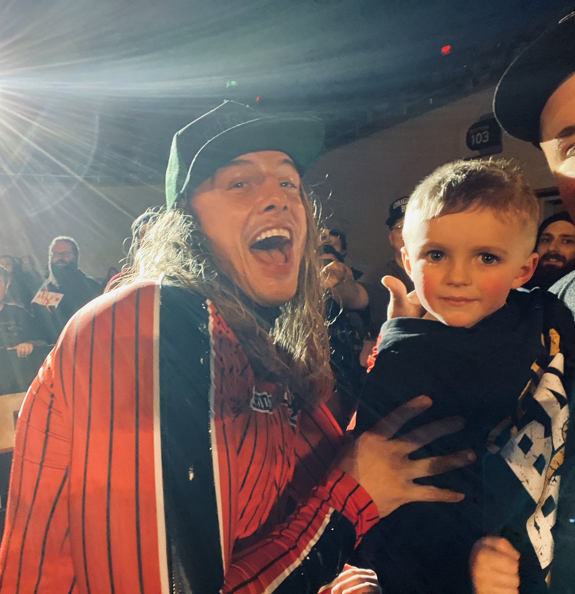 ironfrnz's tweet photo. Congrats BRO!!!! He will be super pumped for Friday Night Smackdown!!!! @SuperKingofBros https://t.co/ZkMgLls8jc