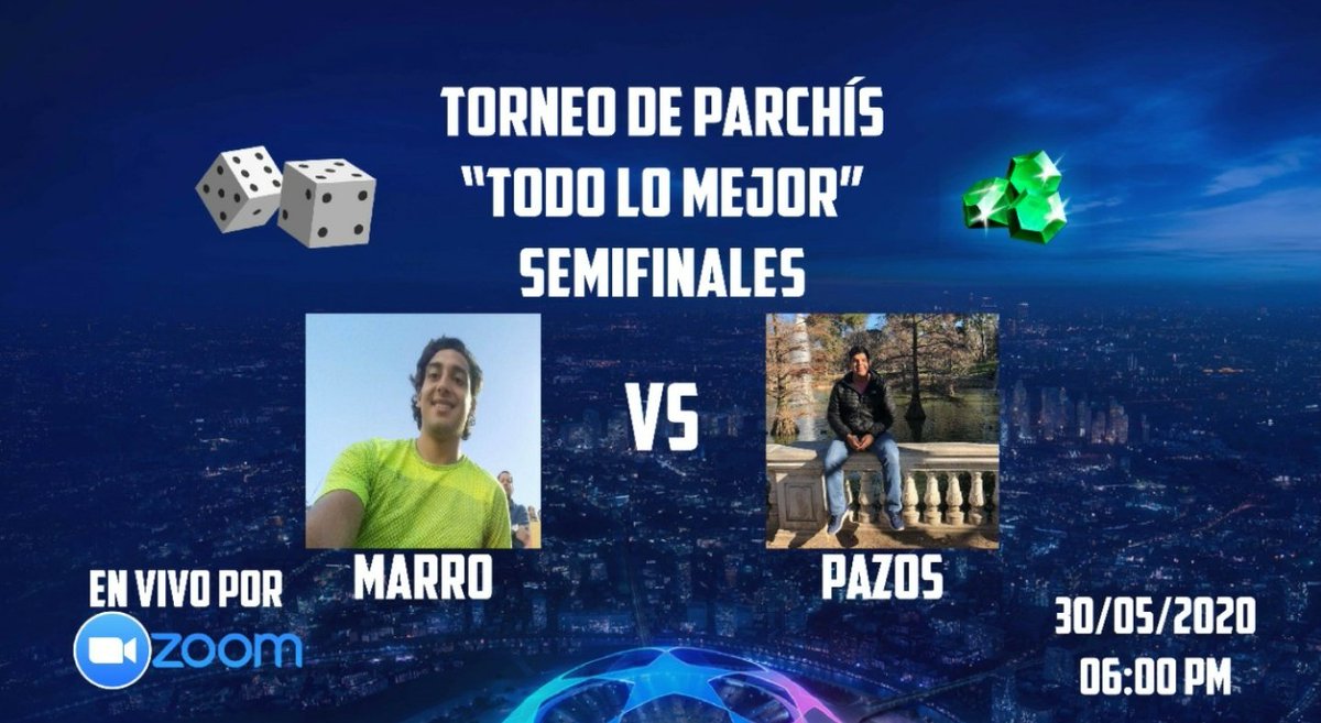 consomeepanchi's tweet photo. les presentamos las semifinales del Torneo de Parchís, mañana desde las 6:00pm en directo por zoom. 

apoyen a sus favoritos.
#teammarro #teampazos #teamanapaula #teammol https://t.co/FmCpVYEAcX