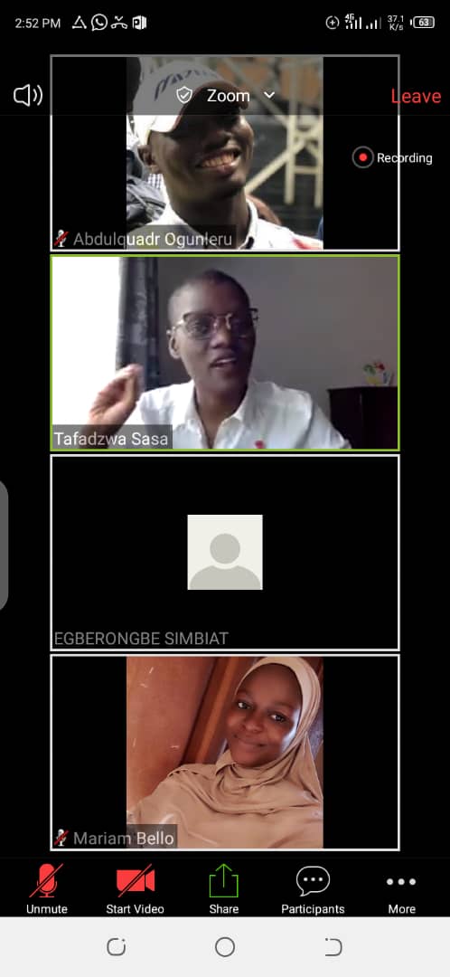 Iam_MzRadiant's tweet photo. Yesterday was amazing with @TaffyBete Co facilitated by @deniyi as she took us through how to be a chief in crisis.Thank you very much Tafadzwa for creating time to impact us despite your busy schedule.All tanks to @jcinswc @jci_nigeria @jcileaders for the platform #Learning2Lead https://t.co/yVxGC1RN22