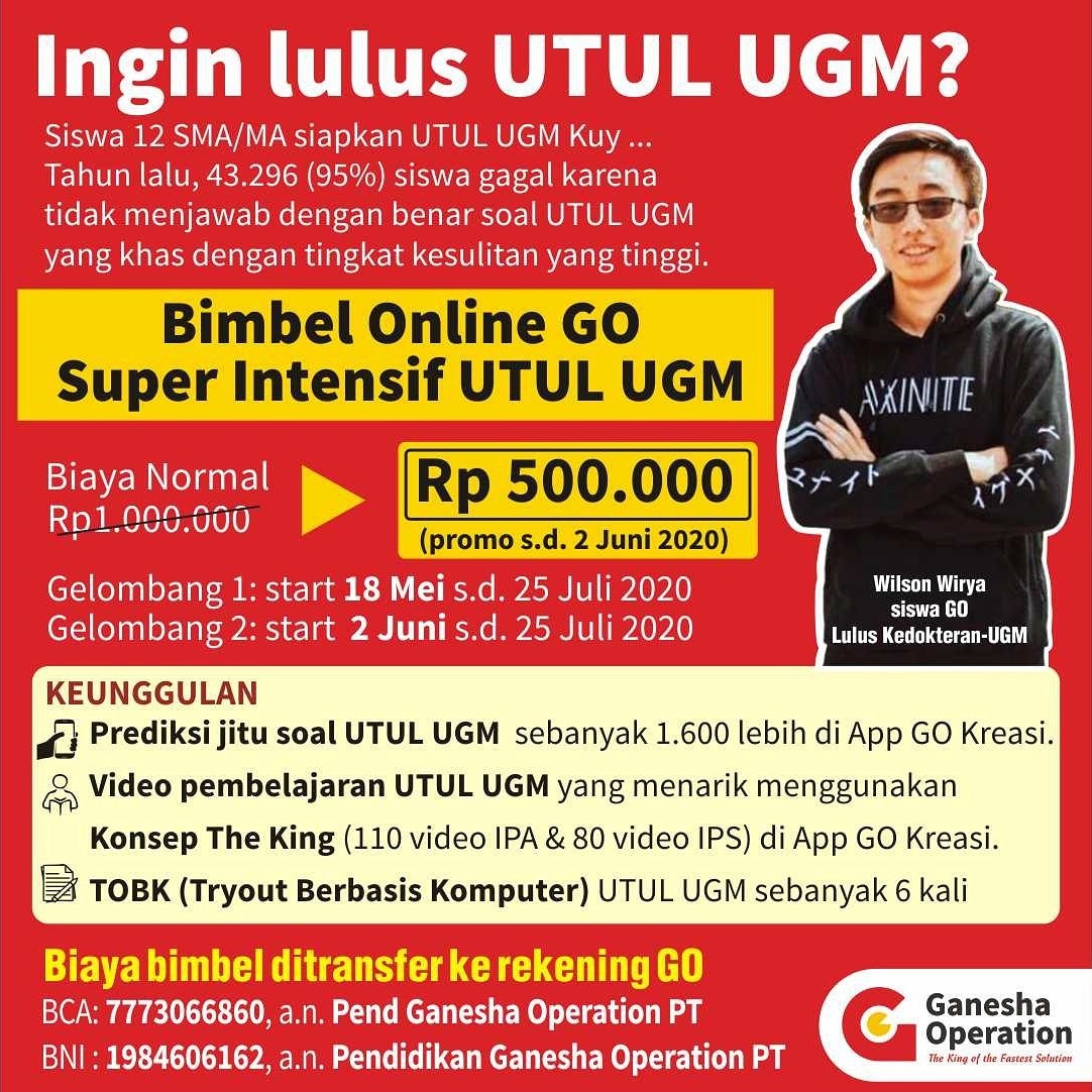 PanduMath22's tweet image. Yuk yg mau lolos #utbk2020 #utulUGM #SIMAK_UI yuk gabung ke Bimbel terDASYAT se Indonésia #GaneshaOperation 🤩😍😁👍

Info lebih lanjut klik link bit.ly/chatpakps 

#SBMPTN2020
#utbk2020 
#utulUGM2020
#SIMAK_UI2020
#GaneshaOperation