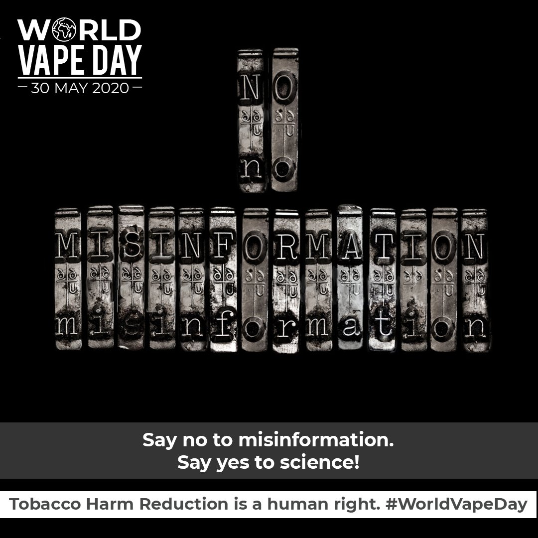 INNCOorg's tweet photo. The war on vaping is based on misinformation. Policies aimed at eliminating or limiting access to vaping ensure cigarettes will continue to kill people who use nicotine. #WorldVapeDay #WNTD2020 #TobaccoExposed https://t.co/H30TJJhszV
