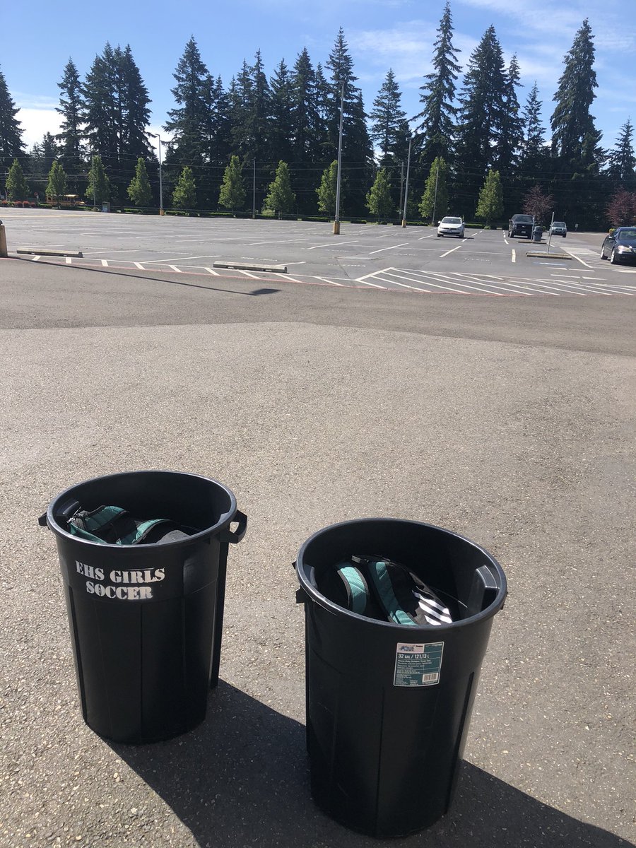 One of hardest things I ever done as a  coach. Collecting gear for the season that never happened. I miss these young men.