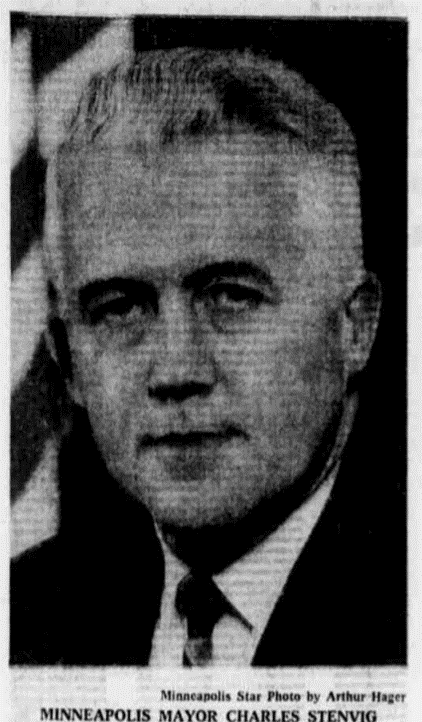 Naftalin was succeeded by Charles Stenvig in 1969, an "independent" former detective and head of the Minneapolis police federation during the 1967 protests. Stenvig knew little about city gov't but ran on "law and order," promising to protect white residents from "hoodlums."11/
