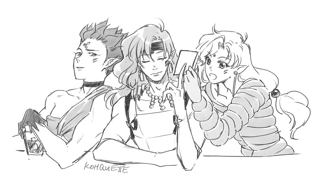 my friend just called the amazon trio "cirque du so-gay" so i had to draw them ? my fav #sailormoon villains