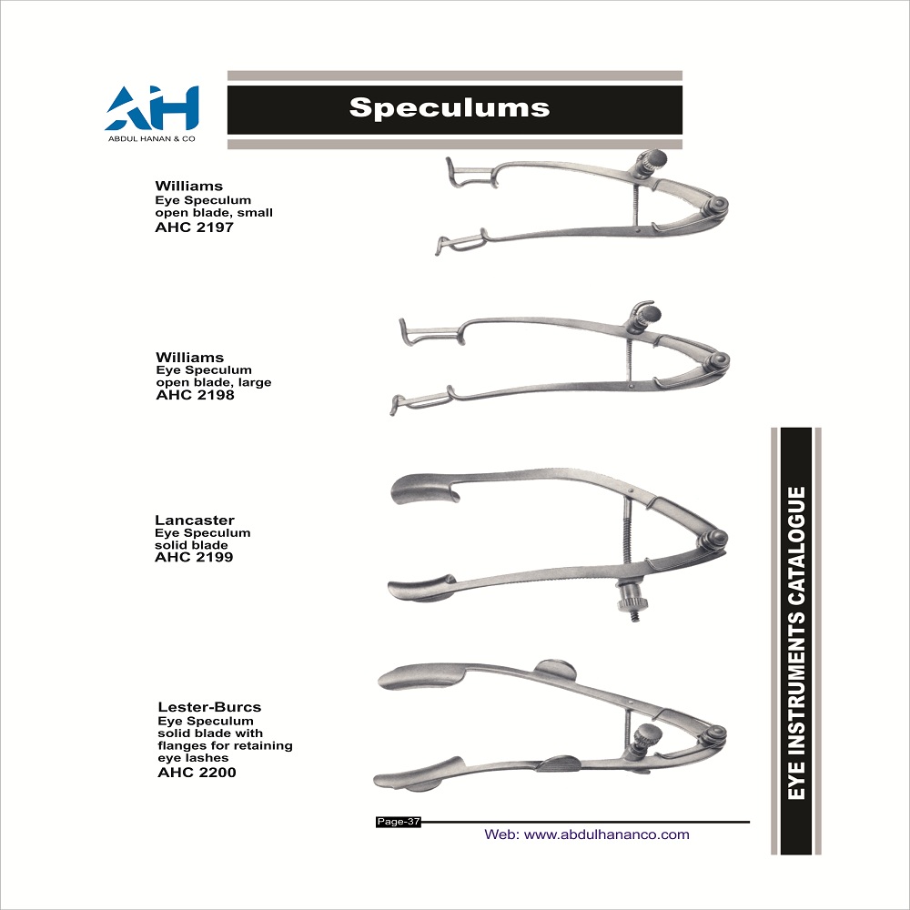 AbdulHananCo's tweet photo. Speculums, 
Eye (Ophthalmic) Instruments,
Abdul Hanan &amp; Company,
For more information and quotations, please contact us.
Email: abdulhanancompany@gmail.com
https://t.co/Y6nHeTo0YS
#abdulhanancompany #oftalmologia #oftalmologo #oftalmology #Ophthalmology #ophthalmic #cirurgia https://t.co/8KBt0pdhQb