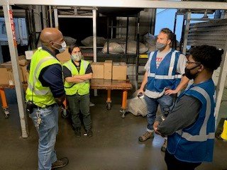 Laguna Twilight , new hires spend time with F/T Supervisor Le Camio Frazier and Cornerstone instructor Adam Flores. Blue is New in full effect and Retention Matters.