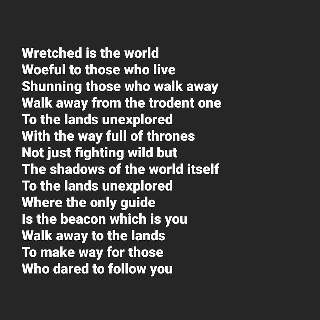 AvariceDeck's tweet photo. You are the beacon
A short poem by @mehulgupta85
The poem is about us. People we see who defied what was just everyone did. They found a place they wanted to be, and made way for themselves. Not just for them, but for those who had dreams which defied our daily lives.
#RoadTo10k https://t.co/01i9VflBa6