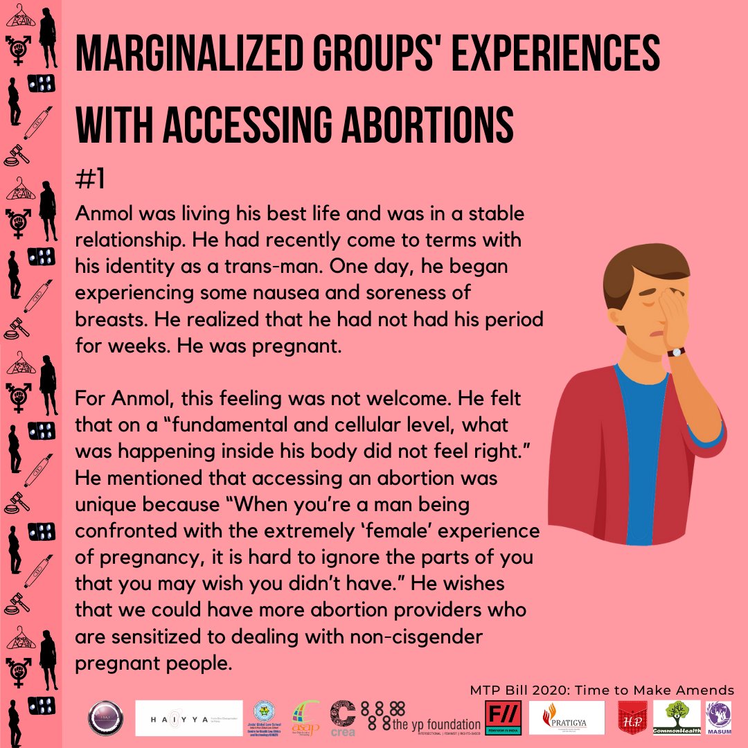 ThinkCREA's tweet photo. In a world where #AbortionAccess is already difficult, marginalized groups - neglected by society as well as #healthcare systems - face increased abortion stigma and neglect when accessing abortion services.
#TimeToMakeAmends #MTPBill2020 (1/2) https://t.co/71h4hdQ9Kj