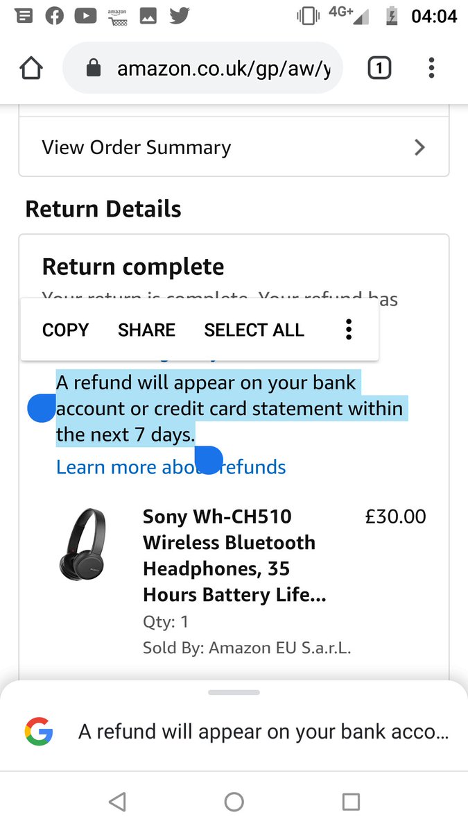 Thin_As_Lizzy's tweet image. The woman who gave me a false non-incoming email was actually named Jolina. I've also spoken to Joanne Marie and Marpireddy. See how many days ago I got this email? It was the 23rd May 2020. See attached. #Amazon #AvoidAmazon