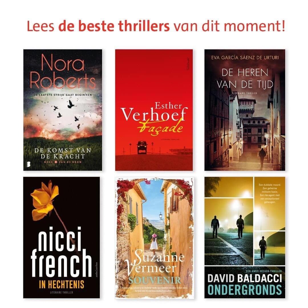 Nieuwe thrillers zo vlak voor het Pinksterweekend. Wij zijn er tot 17:00 uur.