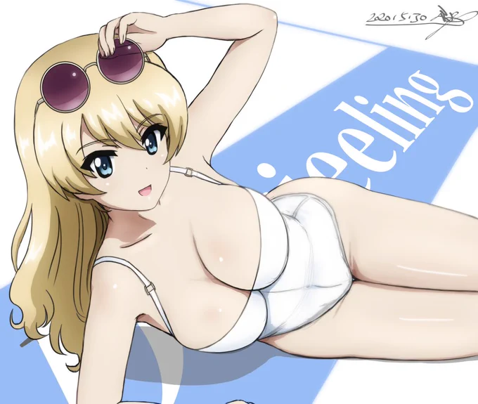 髪下ろしダージリン様 #garupan 