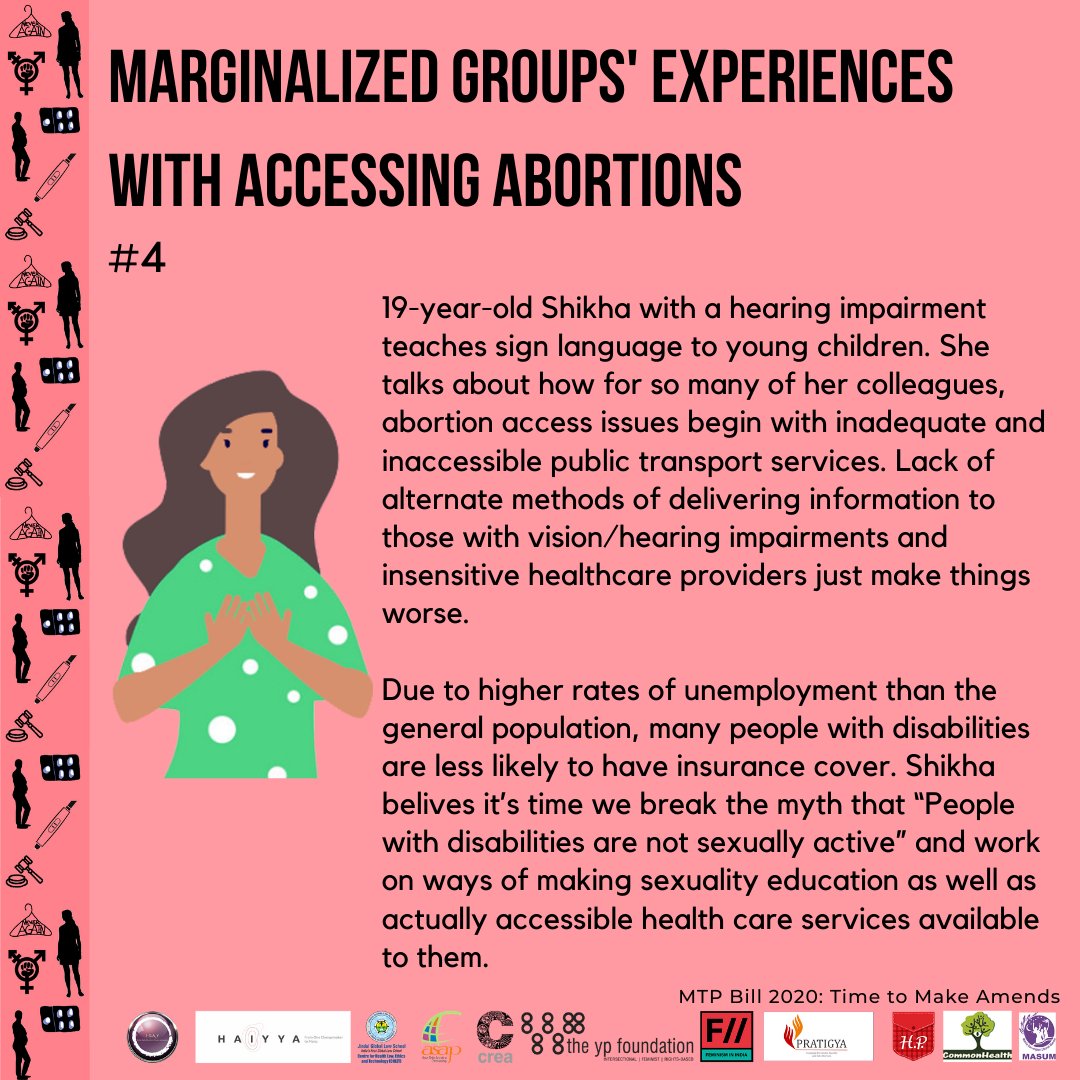 ThinkCREA's tweet photo. Such intersectionalities only add to the existing hurdles, making it even more difficult for marginalized communities to access the best quality of #SRH services.
👇Understand the experiences of #AbortionAccess among marginalized groups in India.
#TimeToMakeAmends
(2/2) https://t.co/b3LiezsltO