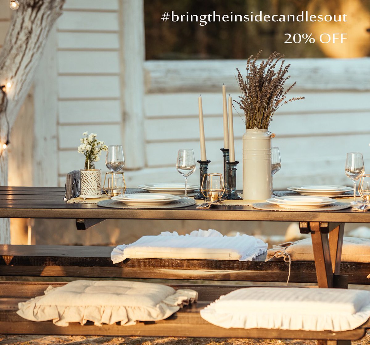 Reuniting love, life and laughter, bring our inside candles outside to start celebrating each other again. The power of fragrance to enhance treasured moments 20% discount at checkout #sandybaylondon #candlesofinstagram #instadaily #loveyou #backtogether