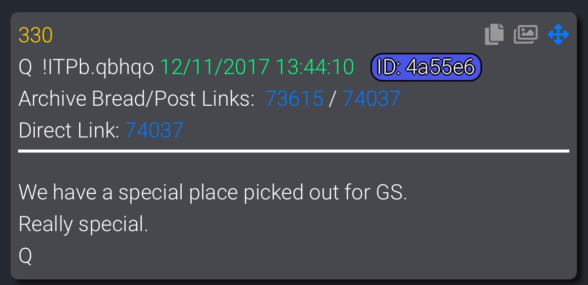 [GS] Now do you see why Q was vital to salvaging our great Nation?  #QAnon