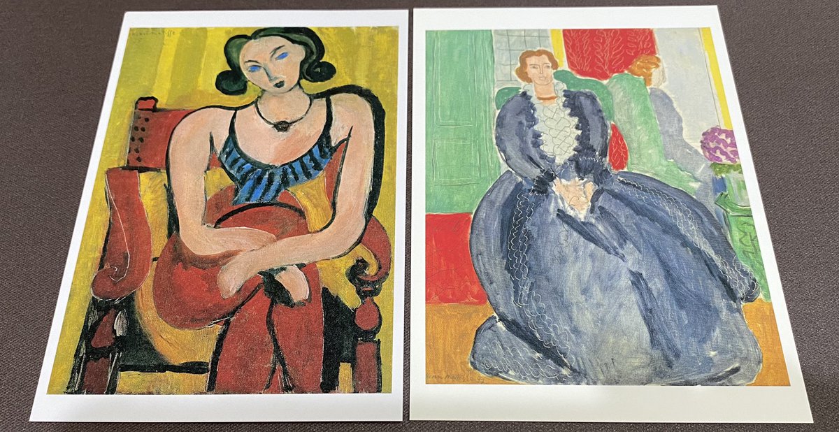 サクラシラ 大野先生 お疲れ様でした 自画像 お見事 全体のバランスや配色など素晴らしいです 櫻井画伯の新たな絵も見たかった うちにあったマティスのポストカード2枚 それぞれ別の美術館で買った物です 嵐のワクワク学校オンライン