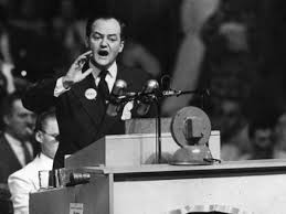 Humphrey takes office in 1945 looking to be a civil rights reformer, believing that Minneapolis could serve as a local case study for national anti-racist reform. In 1948, HH would become a leading figure on civil rights, denouncing Jim Crow at the Dem. national convention. 2/