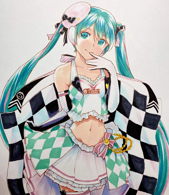 久々にお絵描き!¶(⁄•˅̮•∖)⁋

レーシングミク2019ちゃん? 