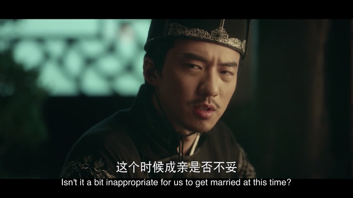 Sui Zhou: also I’m fucking gay and have shacked up with the most annoying man in the world. We kind of have a kid to look after too. And Wang Zhi comes around. Who orchestrated your downfall. That’s awkward.