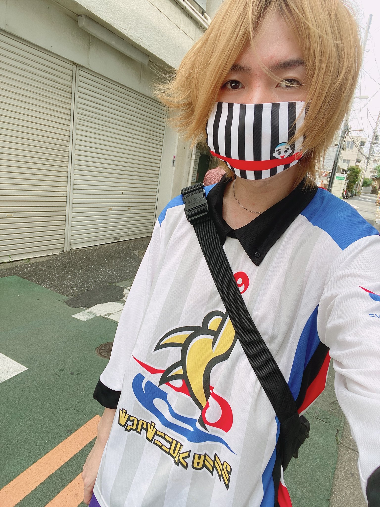 諸星 夢人 今日も自己主張強めで参ります こにゅうどうくんマスク ポケモンユニフォーム 風強い T Co Uwivjmfncc Twitter