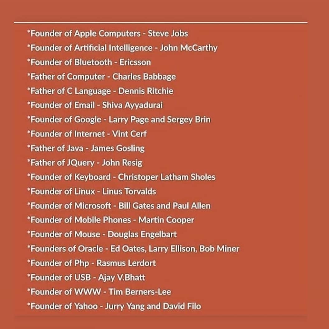 CodersShout's tweet photo. Founders of the TOP 50 IT Companies in the World of Technology. Follow @CodersShout for more information. 
#jobs #development #developer #shoutcoders #founders #tech #comapnies #startups #cosing #programming #programming. https://t.co/G8mQRzQSfD