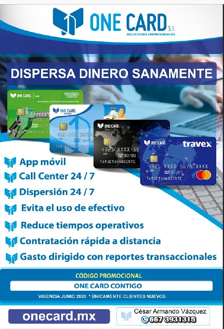 cavv39's tweet photo. OneCard líder en monederos electrónicos y medios de pago https://t.co/sRGIAMf3r6
