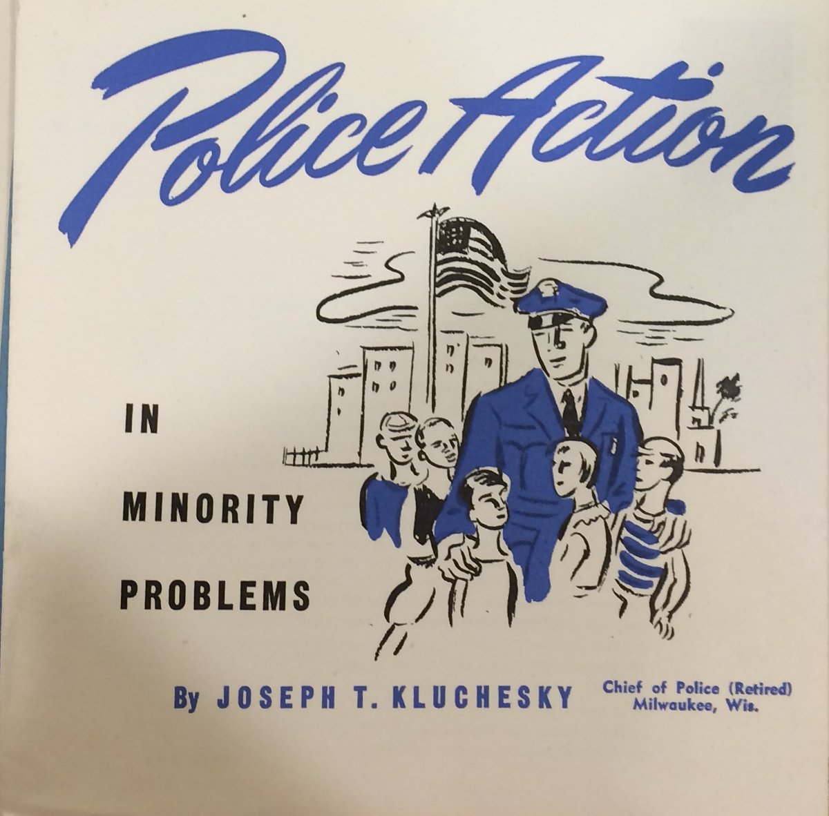 The Minneapolis Police Department's record of racism and police brutality has a long history. In 1945, Minneapolis mayor Hubert Humphrey tried to reform the MPD through "education." Here's a pamphlet sent to the entire MPD in 1946 encouraging police to "discuss" race. (thread) 1/