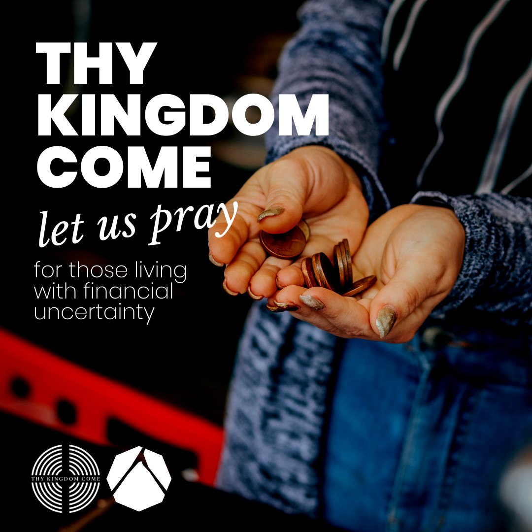 Let us pray for those living with financial uncertainty

We're joining with the Thy Kingdom Come global movement 21st-31st May. Join us daily as we post and pray for something specific for our local community at 7am and 7pm. ⁠
⁠
#pray #thykingdomcome #prayerandcare #ukchurch
