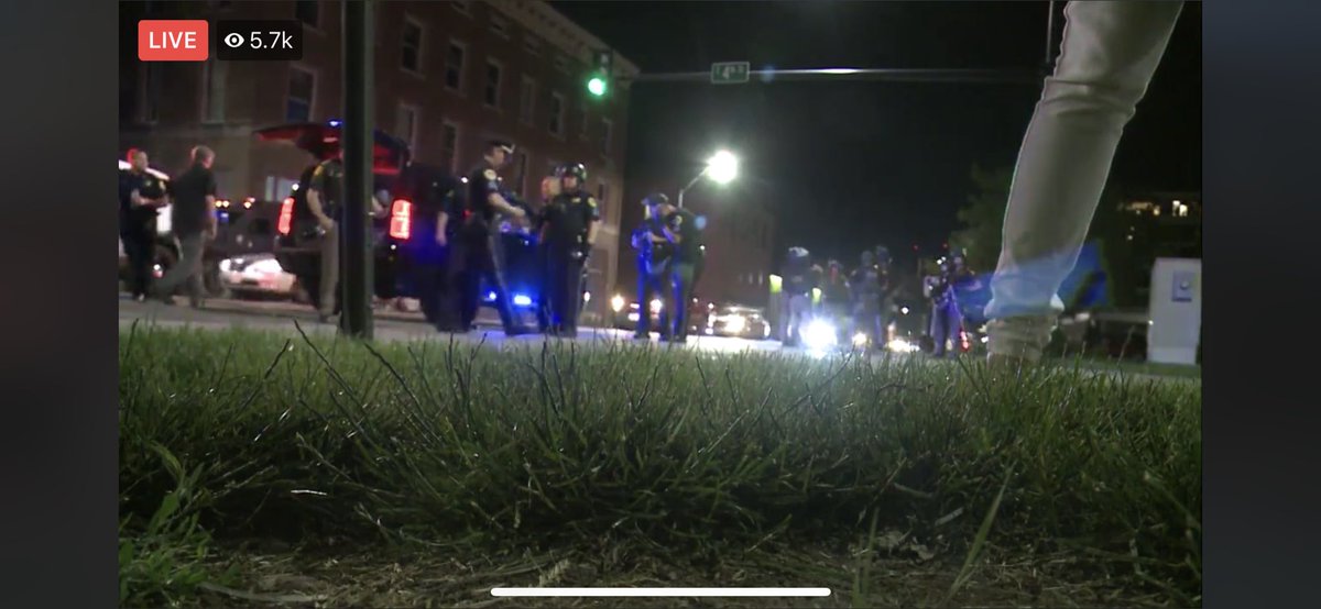 SoloFoodieLife's tweet photo. @HappyGhost_Fic This was some of our live footage. It ended with the camera under a car... several people calling into the news station as we had lost audio when it happened. 

Des Moines is a mess, but nothing like the protesting and riots of Ferguson and St. Louis a few years back. https://t.co/xpFBx1ESaB