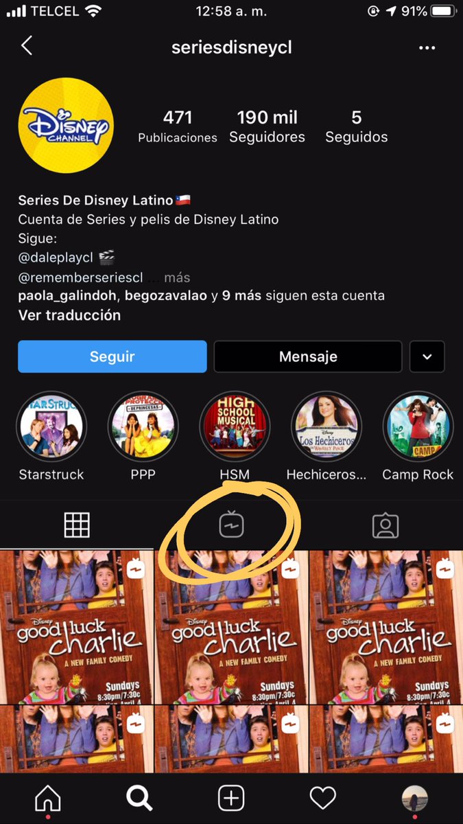 caro_lozano8a's tweet photo. Estoy mega feliz qpdoo, acabo de descubrir que en Insta se puden ver series y pelisss. Estás son algunas paginas que encontré, solo pique en el signo de IGTV https://t.co/NzRL7Yvmg5