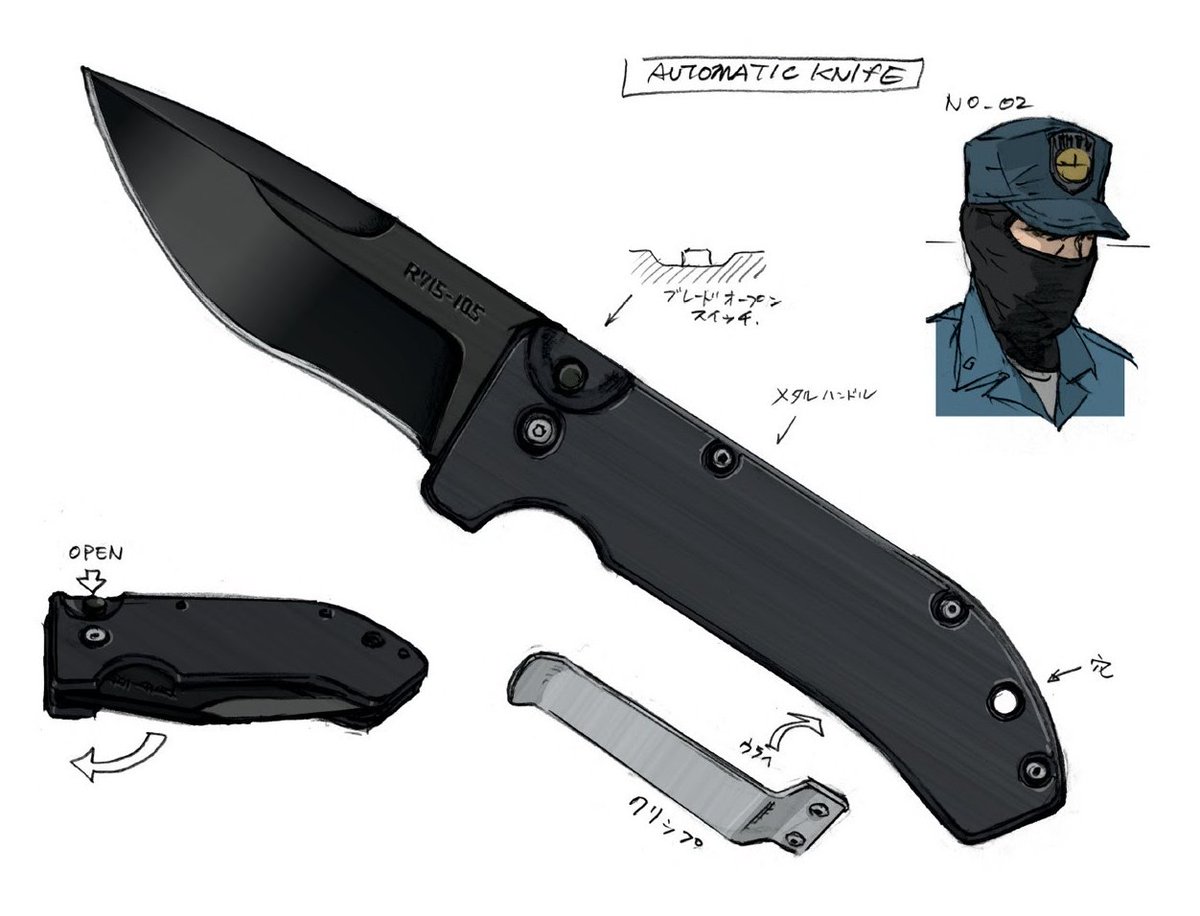 兵隊 On Twitter Halt1975 Mgs3からcqcナイフやサバイバルナイフが登場して以降 Mgs4ではヴァンプや雷電もスローイング ナイフを使ったり色々なナイフがゲーム内に登場し始めたのでやっぱり新川さんがナイフに拘りを持っているのが分かります Twitter