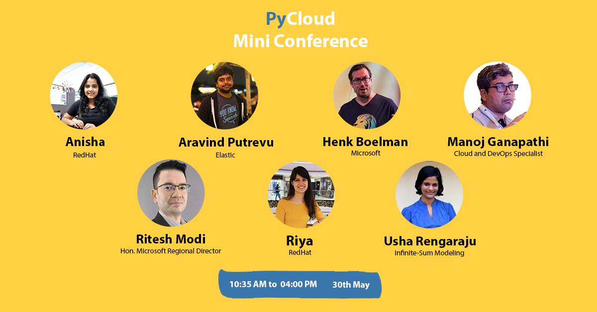 PyCloudOnline's tweet photo. We are now LIVE with 'PyCloud', a FREE online #Python and #Cloud themed mini conference! Join us for deep-dive sessions with as much demos and #code as possible! ⚡️

Join here : https://t.co/7pWeg8BxpZ

 #AzurePyDay #Azure #Python https://t.co/VuMK5MX2t8