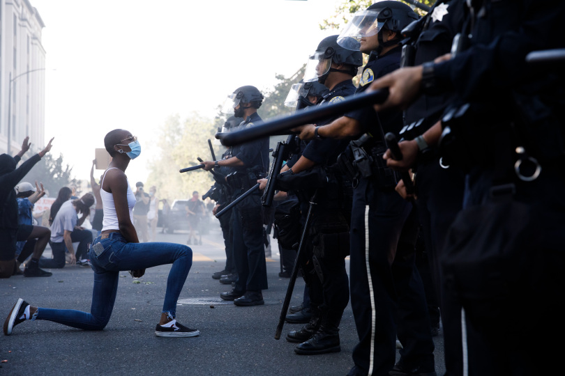 Sarahs_eyebrows's tweet image. What a powerful image from the San Jose protest: