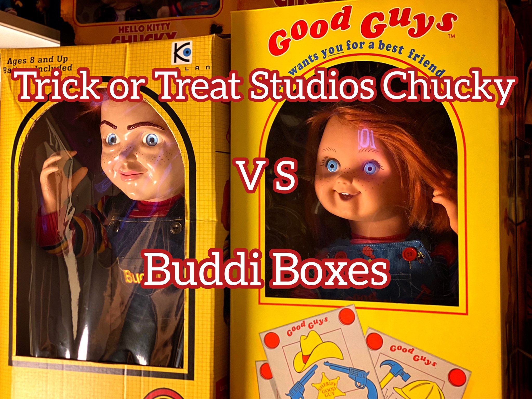 Chucky X New video Trick or Treat Studios Chucky V S Buddi boxes https t UYWi9iemk8 via YouTube https t y7xBAgcmby X