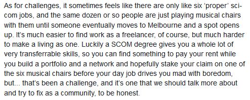 sciCPB's tweet image. This quote from @rockym93 is the realest thing about working Scicomm in my State that I've ever read.