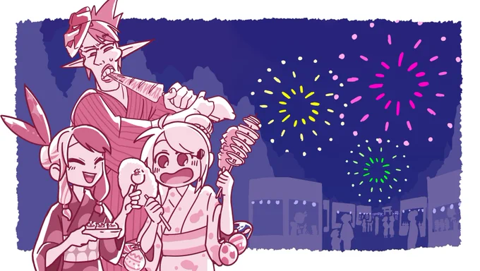 お祭りレジスタンス!
ポストカードっぽくしたかったけどもしかしたら裏に書くタイプだったかもしれない!
#しいなーと #お花畑青空大写生大会 #れなの鳥っくあーと 