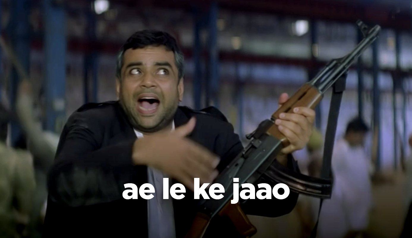 Me: Happy Birthday Paresh Rawal ab party do! : 