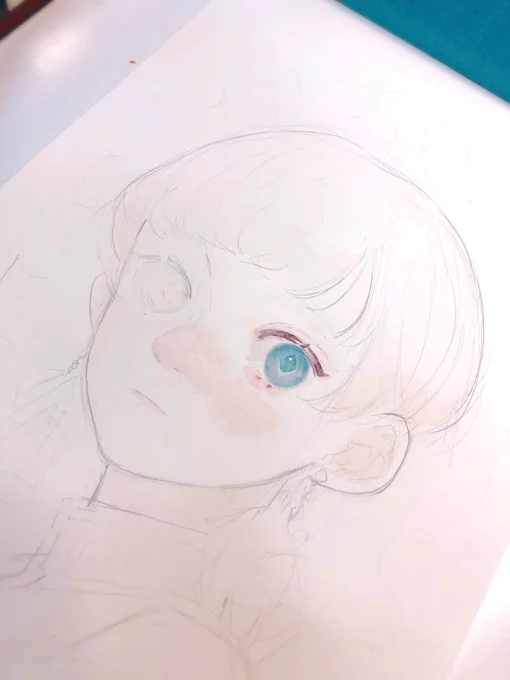 オンラインでのオープンキャンパスお疲れ様でした〜!アナログで目のみの講座でしたがあとはのんびりと完成させていきたいなと思います? 