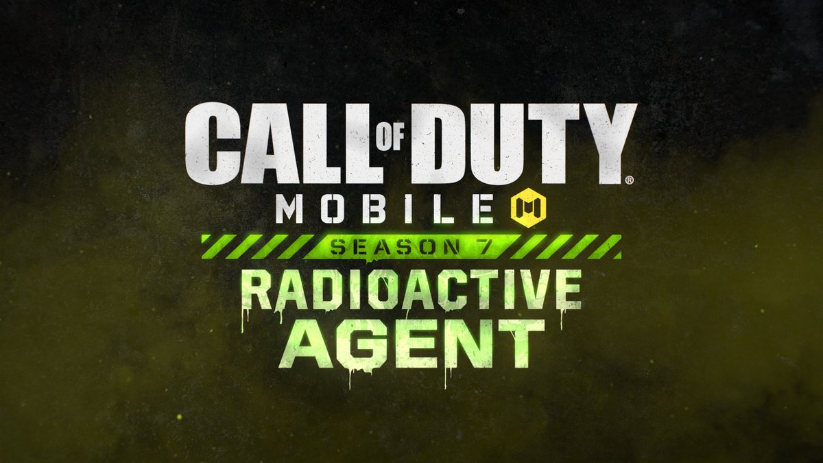 PlayCODMobile's tweet photo. ☢ Radioactive Agent ☢⁣
A new season is approaching!⁣
⁣
7️⃣ Season 7 is launching in #CODMobile next week!⁣ https://t.co/V8Rzx0IWm2